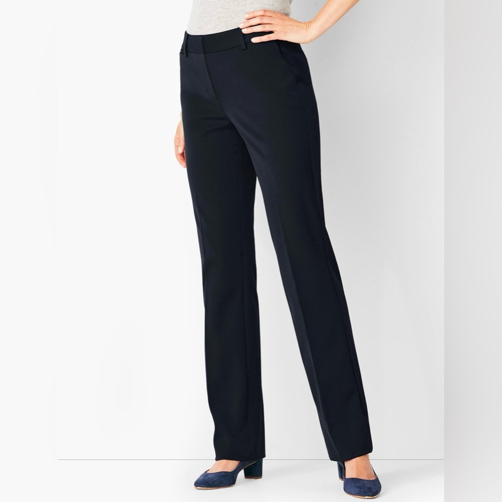Talbots Barely Boot dress pants size 2 navy blue